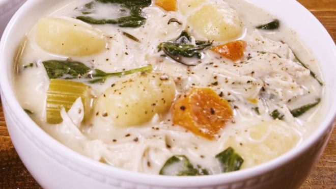 Slow-Cooker Creamy Gnocchi Soup